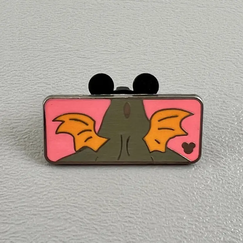 Disney Hidden Mickey Series Figment Wings Dragon Pinback Pin 2010 1 Of 5