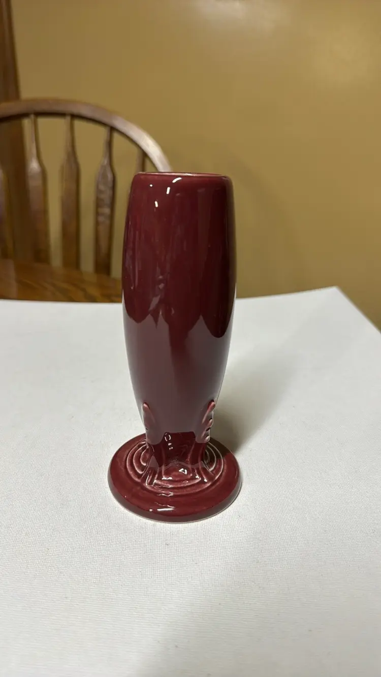 Fiesta claret bud vase