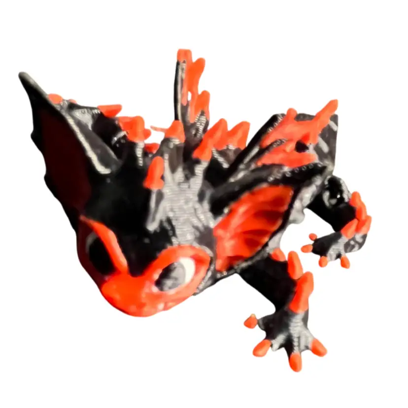 3D Printed Articulated Bat 3”