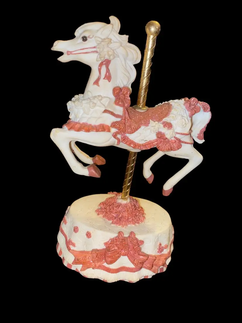 Heritage House Melodies County Fair Collection Carousel Horse It’s A Small World