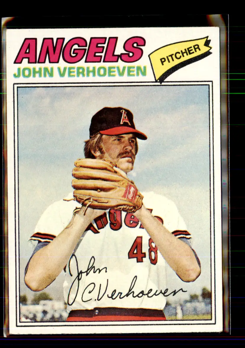 John Verhoeven 1977 Topps #91 - (144) - California Angels