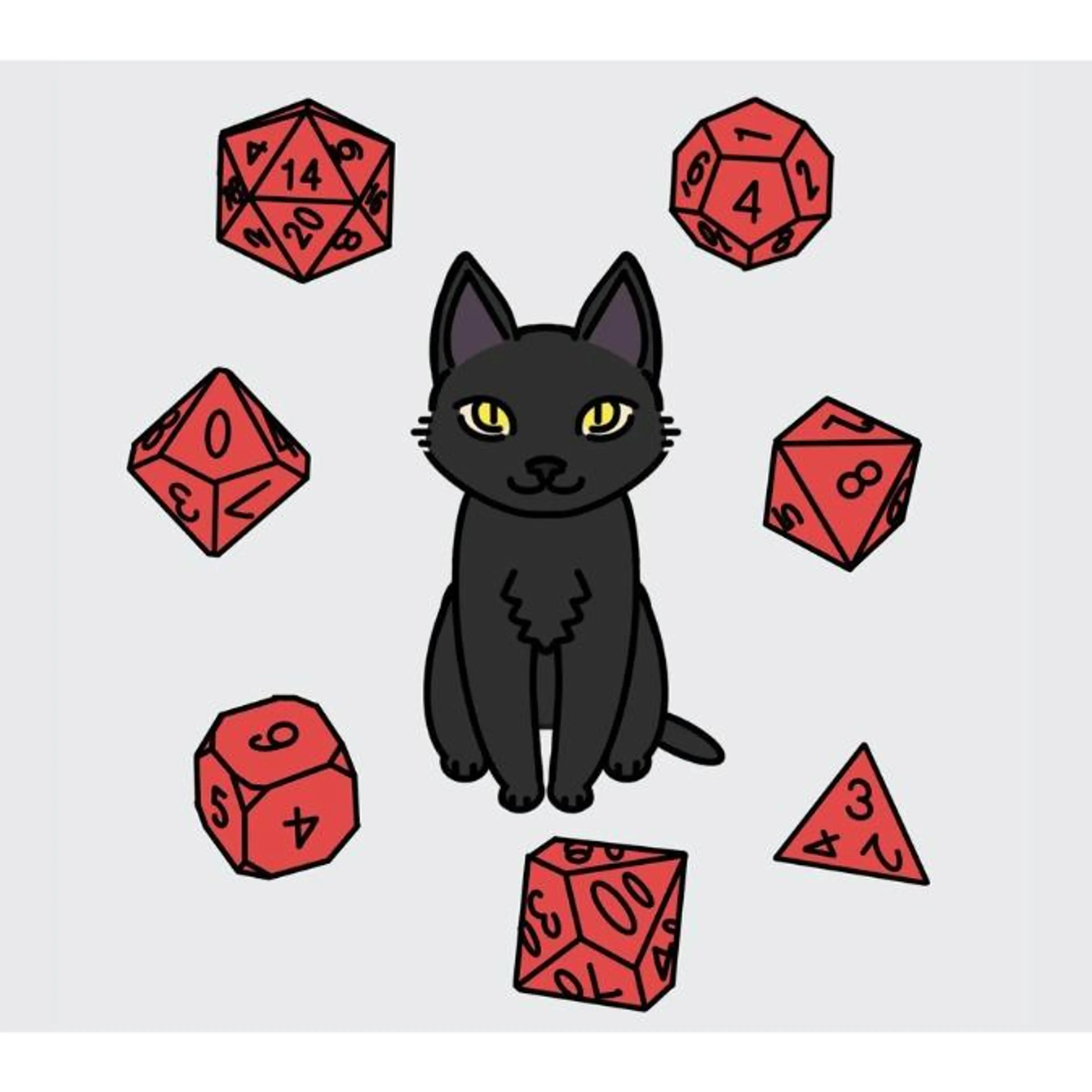 Handmade 7 dice set made by an amateur dice maker