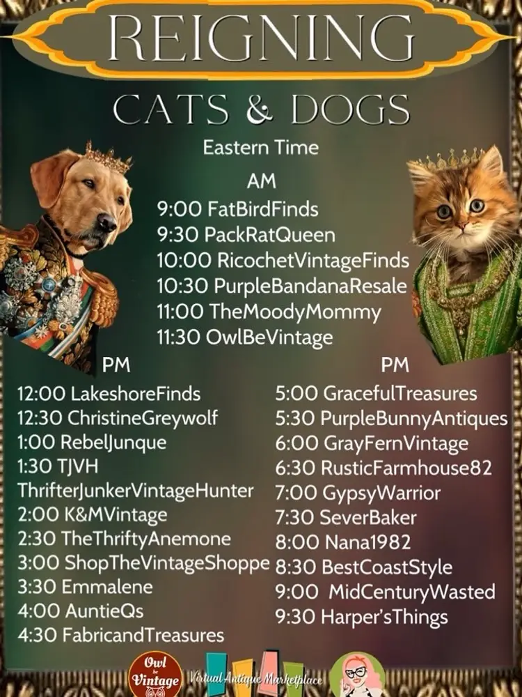 Reigning Cats And Dogs - Buyers Choice Littles & Individual Auctions