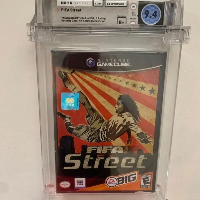 2005 Nintendo Gamecube FIFA Street w/ Ronaldinho Cover WATA 9.4 B+