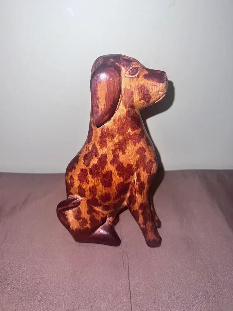 Wooden Folk Art Dog