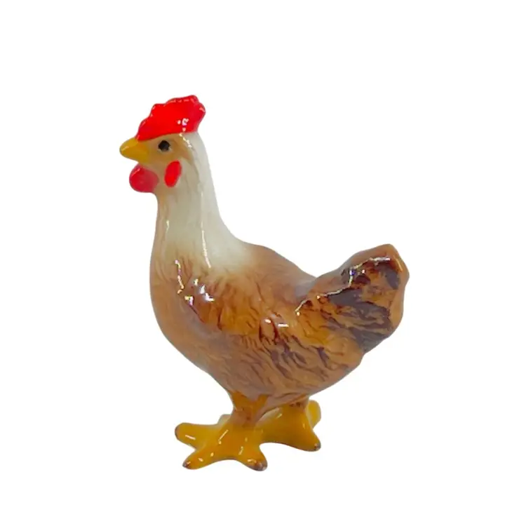 Mini Hagen-Renaker Figurine
Leghorn Hen Miniature Porcelain 
1994    1 1/2” A-3160