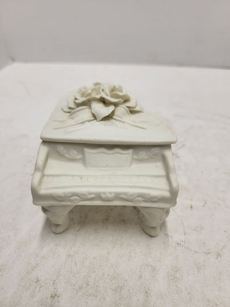 Trinket Box With Lid Porcelain Grand Piano Cornerstone Creations 2001