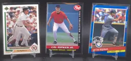 1990/1993 Cal Ripken Jr Lot (UD, Post Cereal, Donruss), Baltimore Orioles