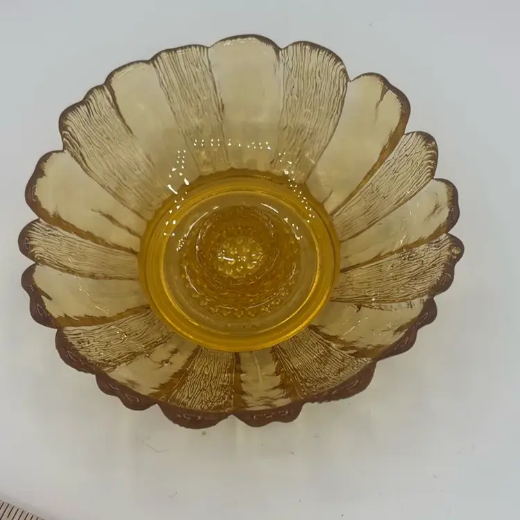 Yellow Floral Candle Holder