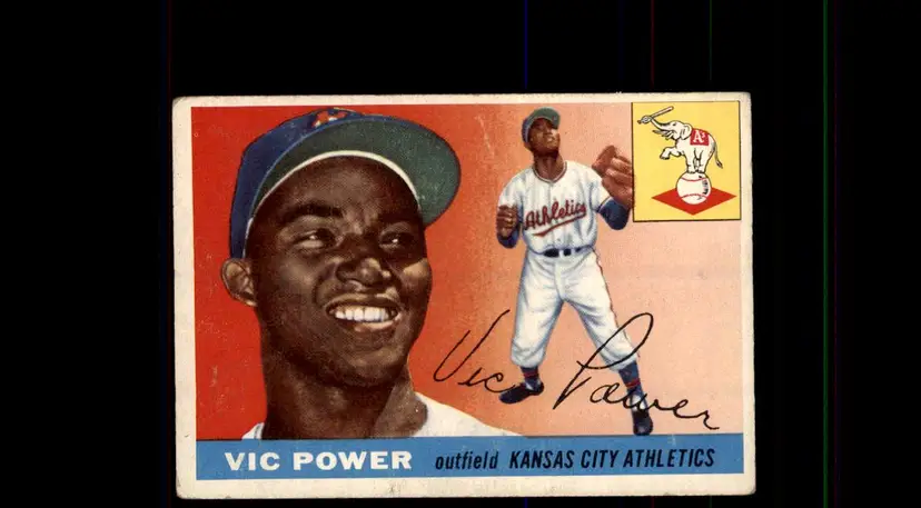 1955 Topps #30 Vic Power - (pk-tl1) - Kansas City Athletics