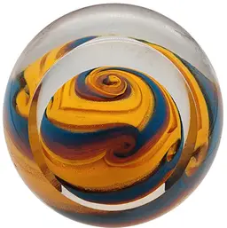 Glass Eye Studio GES Planet Series Iridescent Jupiter Paperweight 3.5"