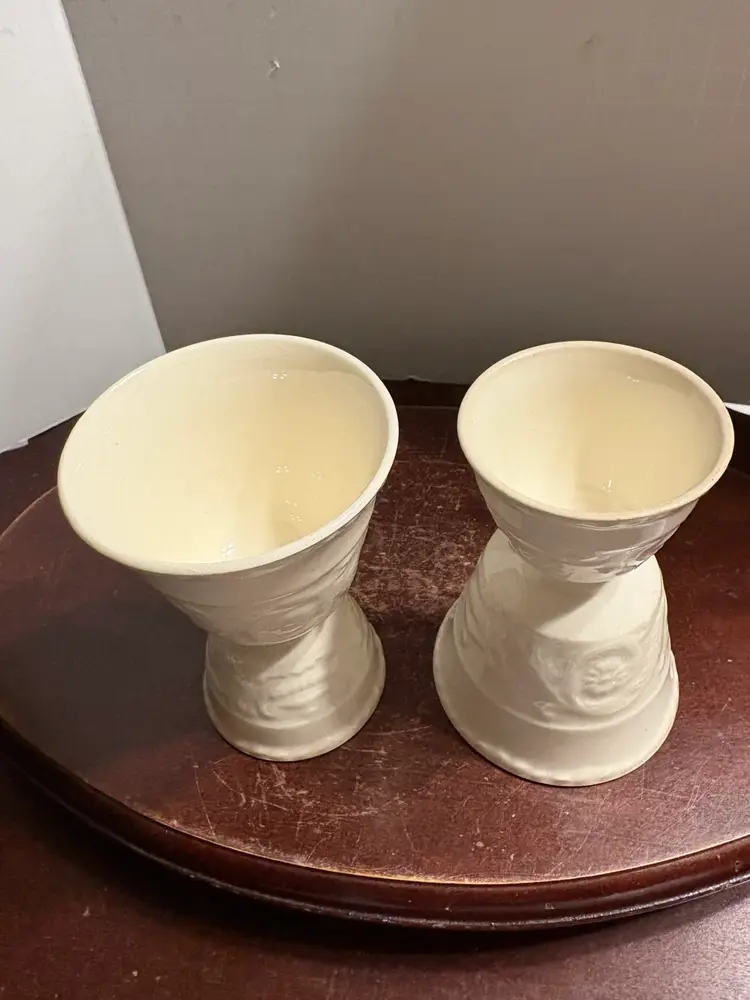 Wedgwood Patrician Ivory Double Egg Cups, Set Of 2