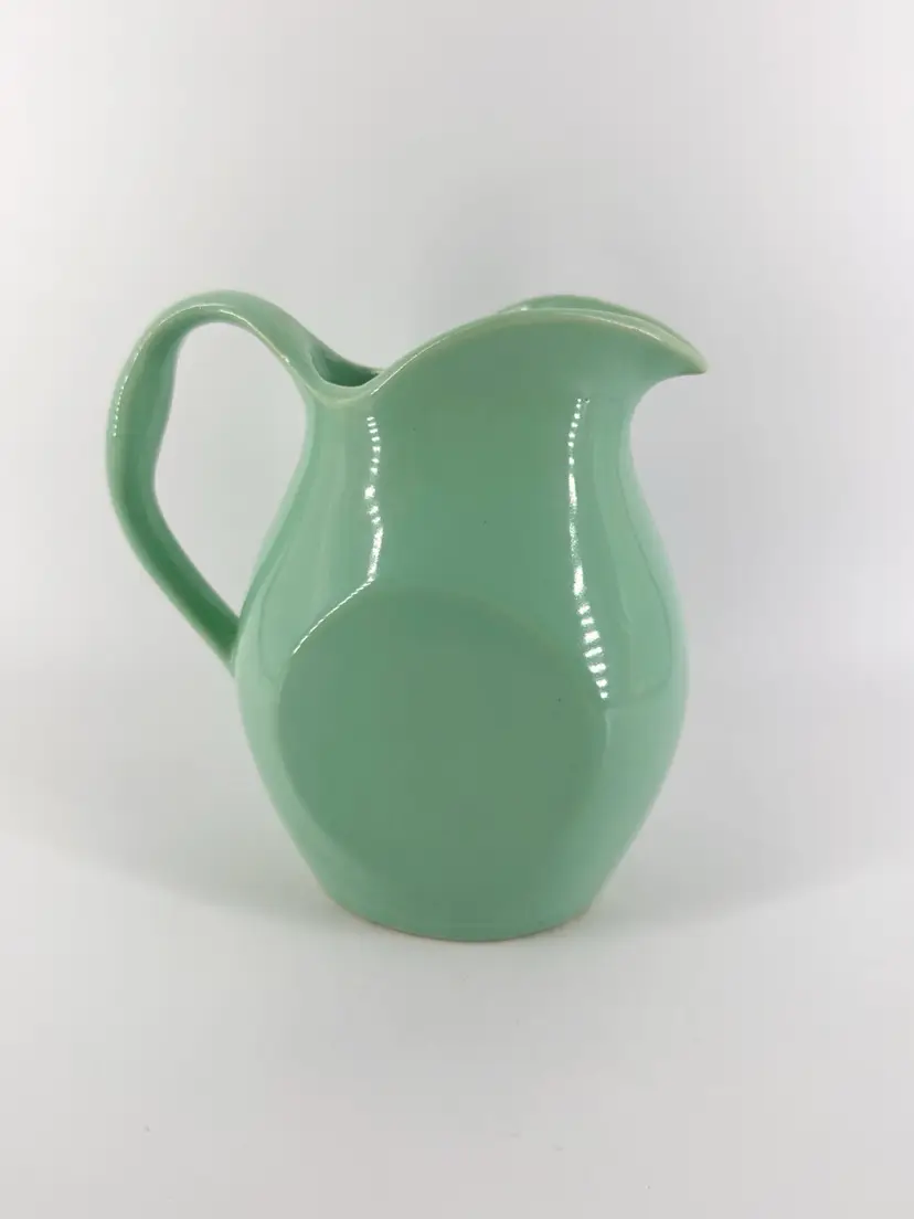Mid Century The Pantry Parade USA Pottery 7.75" Pitcher Mint Green Pristine Vtg
