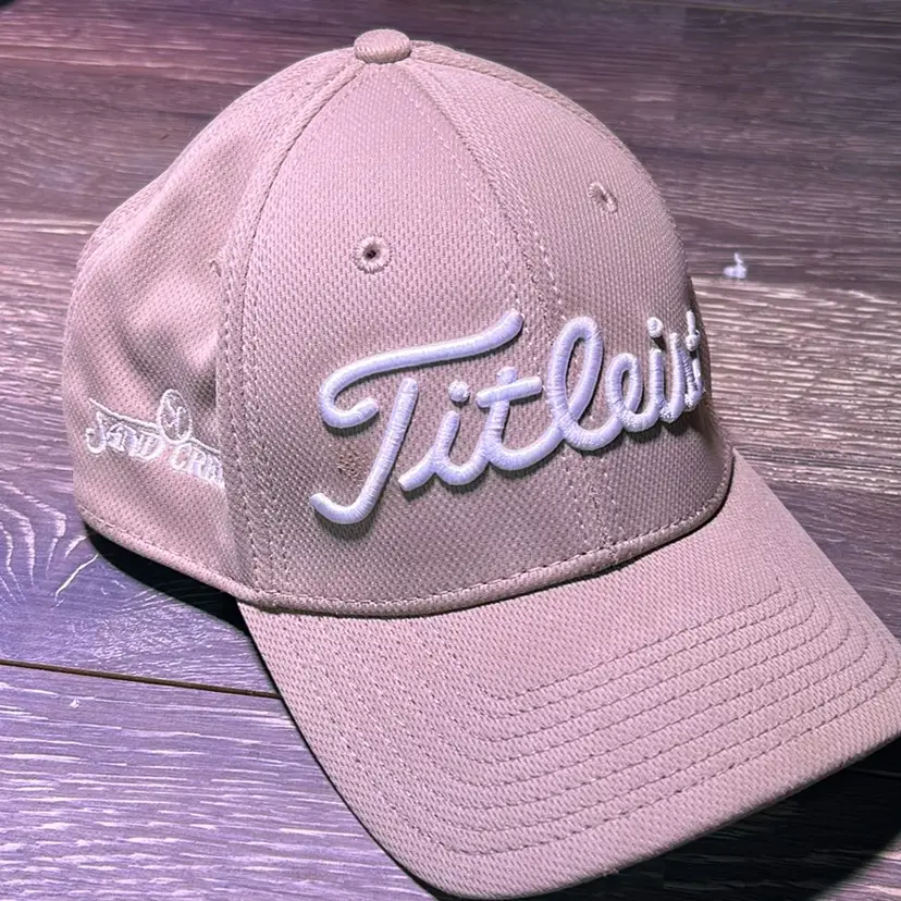 Fitted L/XL Titleist Hat Sand Creek Country Club Worn One Time