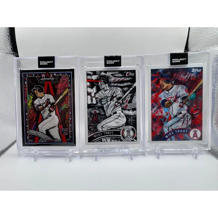 Project 2020 Mike Trout 3-card Lot
