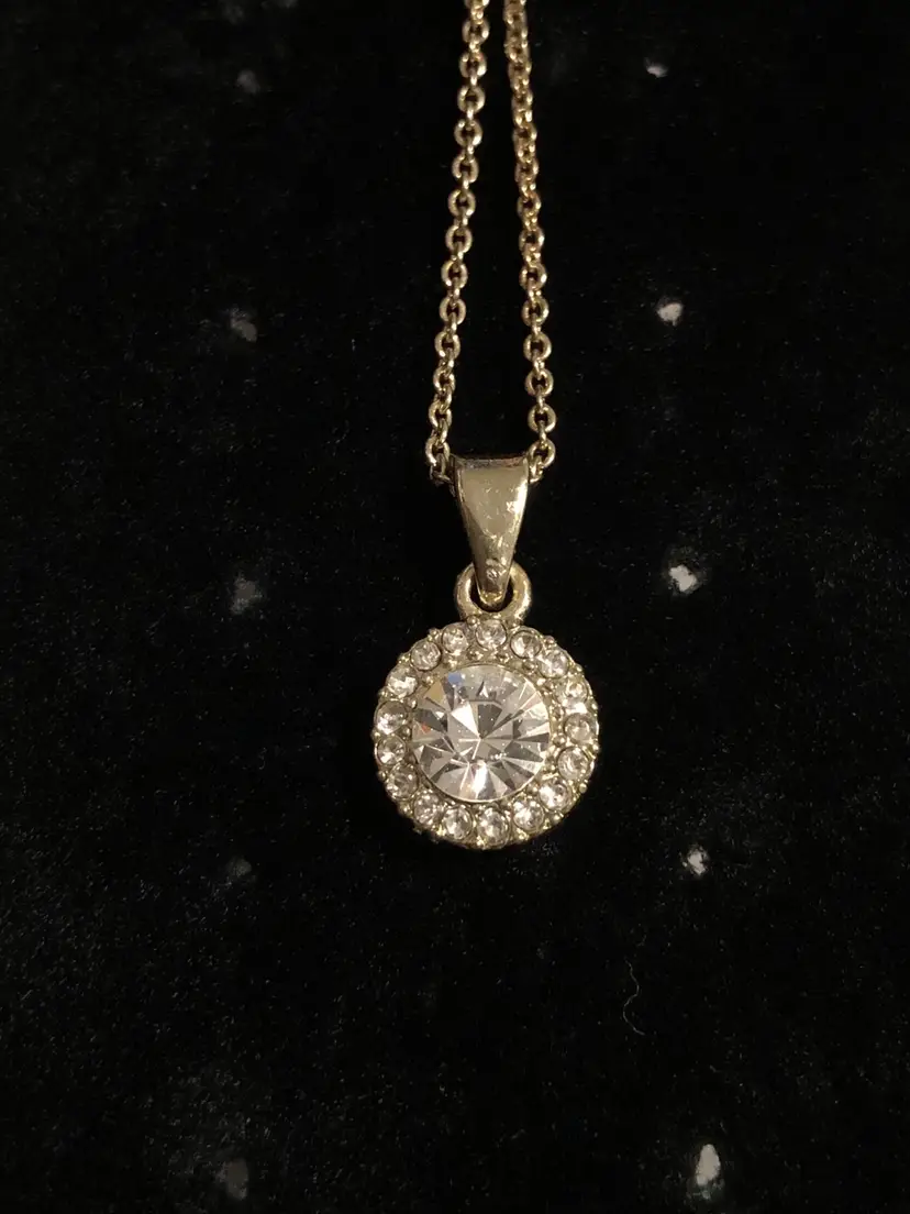 Gold-Tone Jeweled Necklace