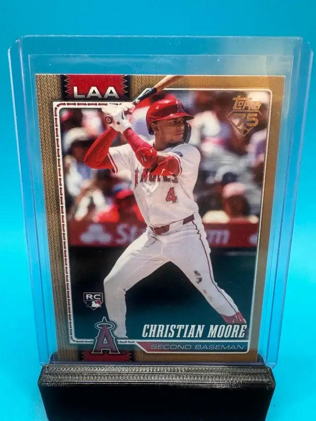 Christian Moore Topps Gold /2026 RC Los Angeles Angels