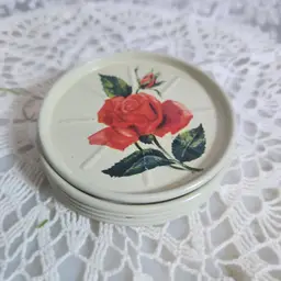 Rose Metal Coasters