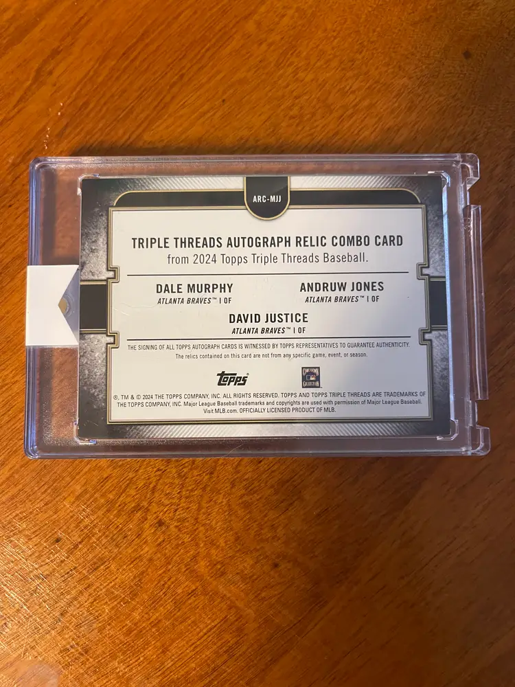 Atlanta Braves Triple Patch Auto