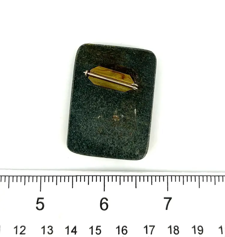 Vintage Hand Painted Russian Fairy Tale Brooch 1.75”x 1.25”