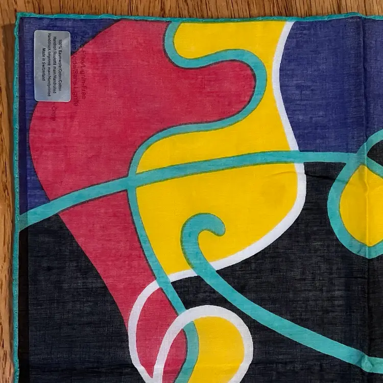 Hankie Switzerland Rolled Hem - Original Tags 12”