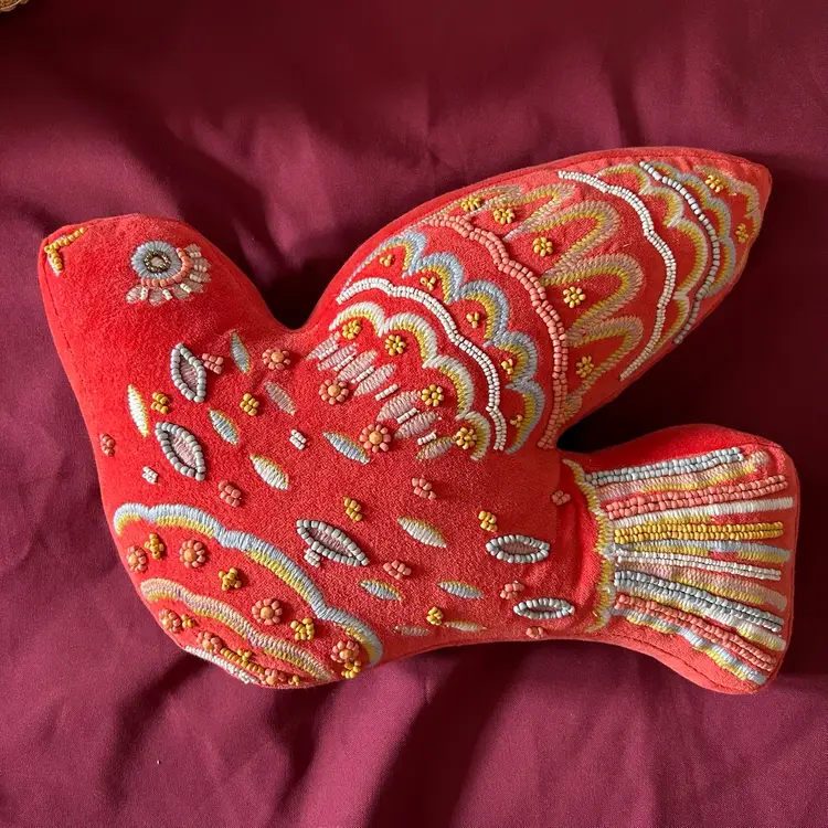 Boho Bird Opalhouse Jungalo Beaded Dove Pilllow