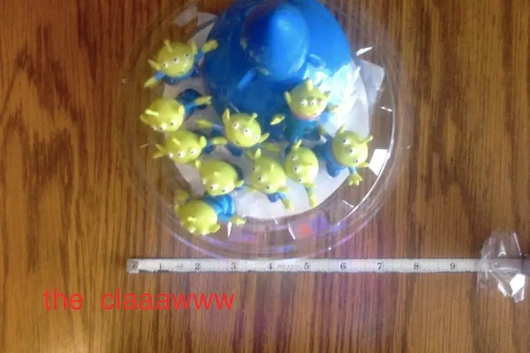 Vintage Toys:  Aliens from Movie. "Toy Story"  1995 and Blue Rocket Ship.  $22.