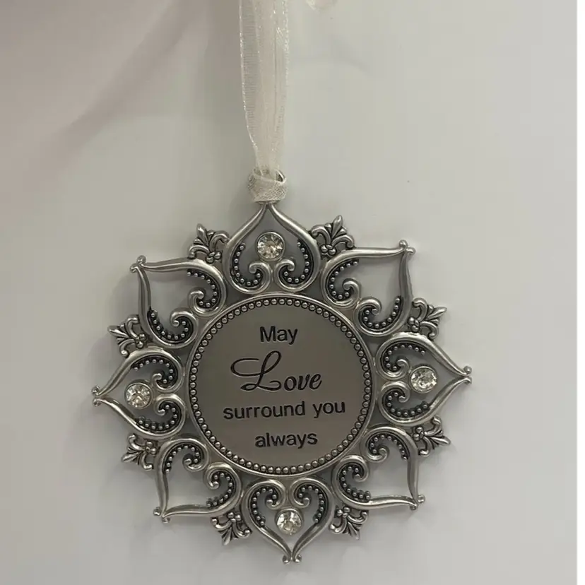 Ganz Metal Keepsake With Rhinestones, 3”