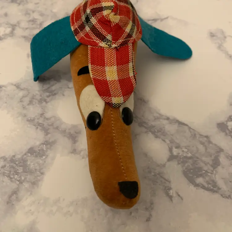 Vintage Sherlock Holmes Weiner Dog Plush No Tag