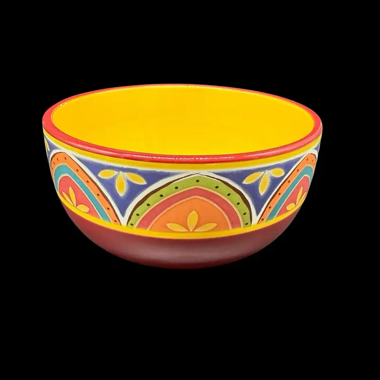 Pier 1 One Imports Ironstone Mexicali Floral Cereal Bowl Multicolor Discontinued