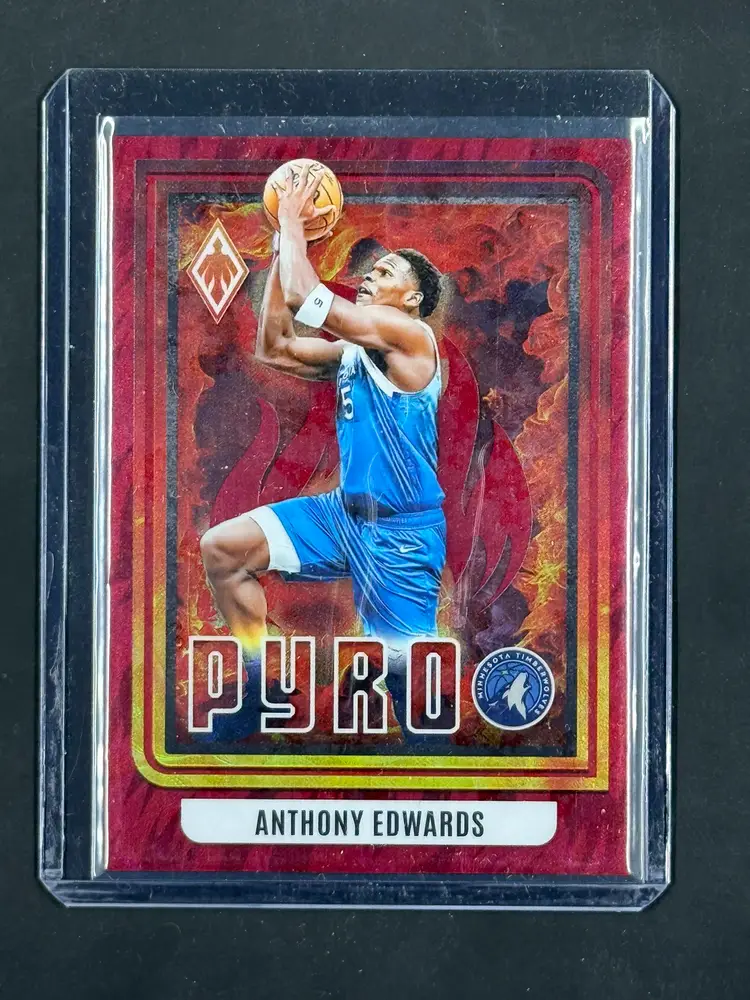 2023-24 Phoenix #3 Pyro International Red #/75 Anthony Edwards Timberwolves