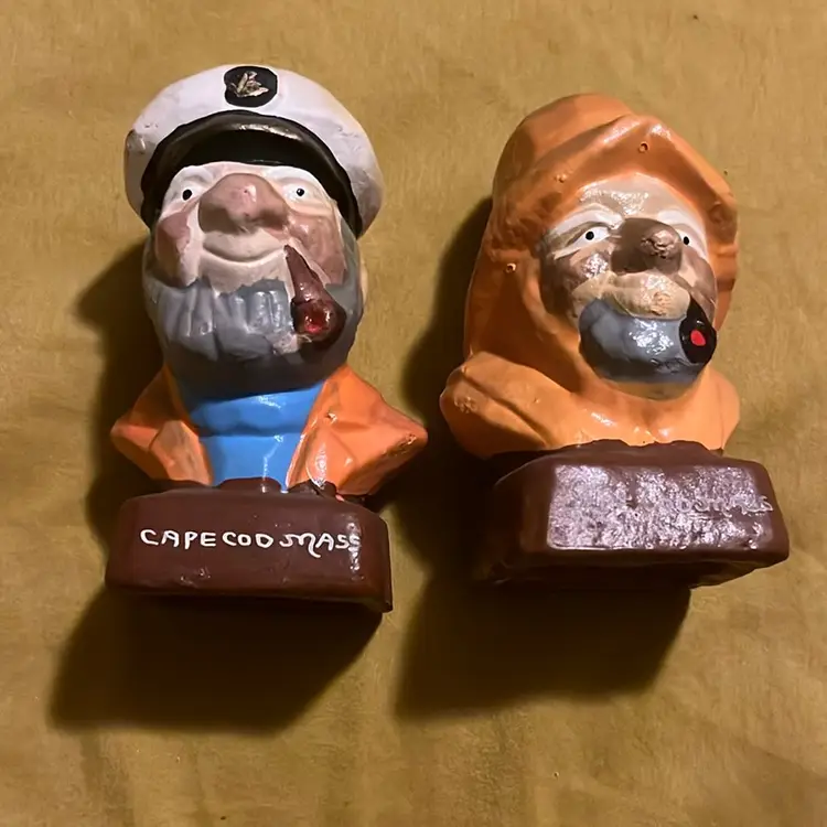Vintage Salt And Pepper Shakers Sea Captains Cape Cod Mass