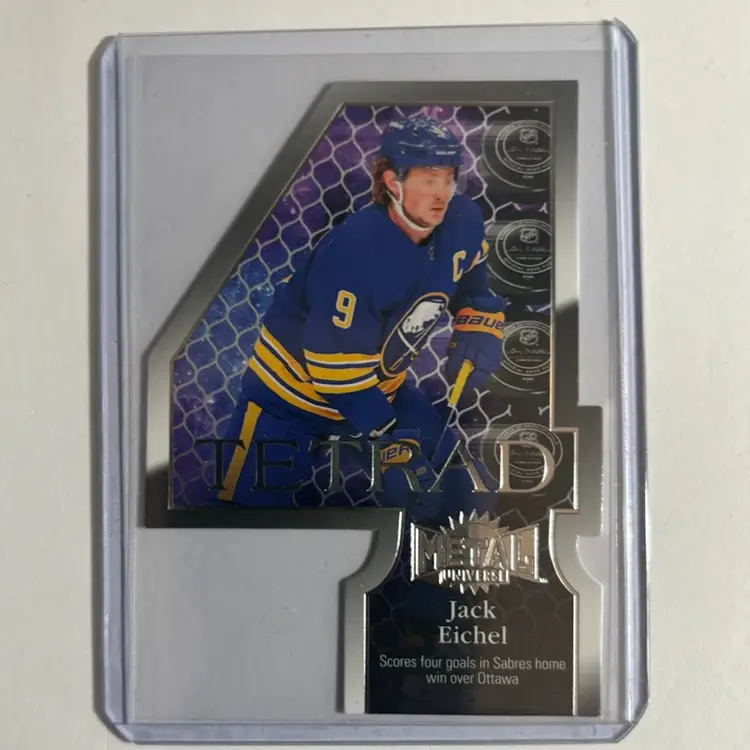 2022-23 Skybox Metal Universe Tetrad Jack Eichel #TR-2 Buffalo Sabres