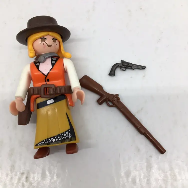 Playmobil 3804 Western Buckboard/Annie Oakley- Incomplete- For Replacement Parts