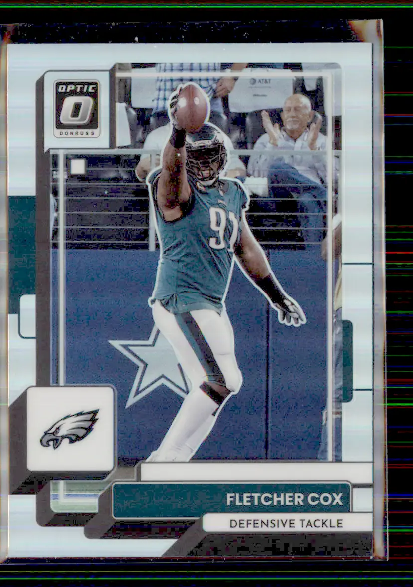 Fletcher Cox 2022 Donruss Optic Holo Silver #161 - Philadelphia Eagles - (130-334)