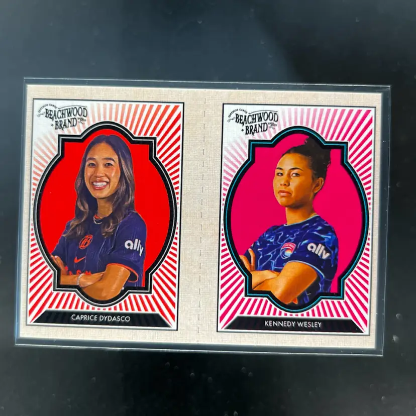 Caprice Dydasco & Kennedy Wesley 2025 Parkside Beachwood Brand Beachwood Squared Soccer Card