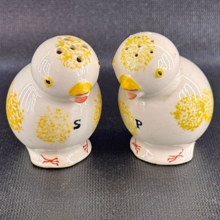 Vintage Baby Chick Chicken Salt & Pepper Shakers 2.5”