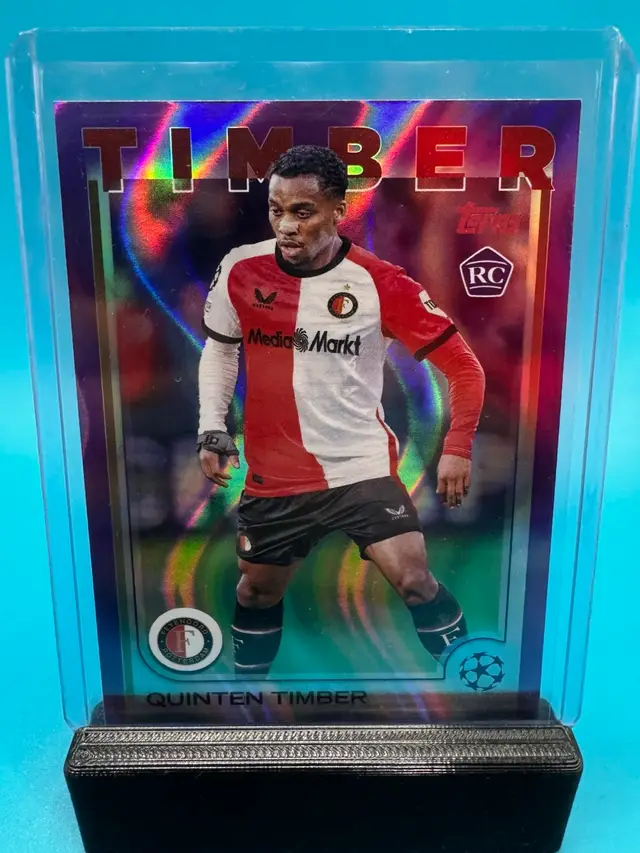 Quinten Timber Topps UEFA CC Purple Flowfractor Feyenoord
