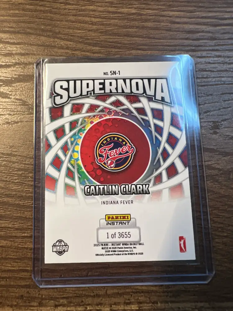 Caitlin Clark 2025 Panini Instant Supernova Indiana Fever /3655