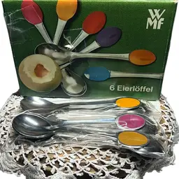 Set Of 6 WMF Egg Spoons In Original Box- Made In Germany
