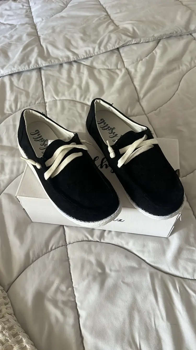 NIB Gypsy Jazz Tintin Black Slip On Sneakers