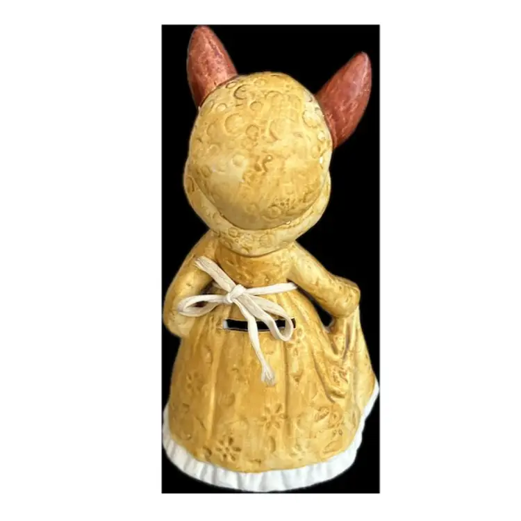 Vintage Mother Rabbit Ceramic Coin Bank