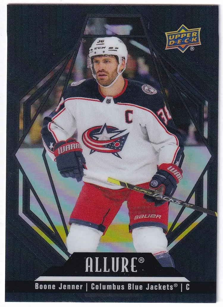 2022-23 Upper Deck Allure Black Rainbow #34 Boone Jenner Columbus Blue Jackets Hockey Card