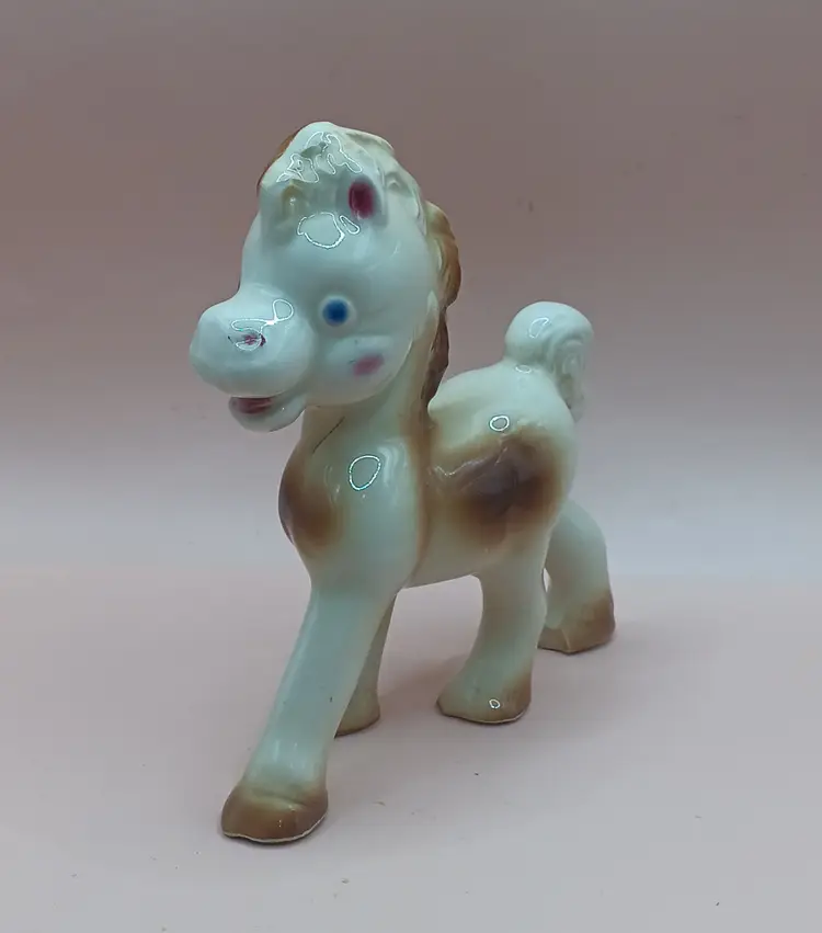 Vintage "Frisky the Pony " Rempel Diamond Pottery Horse Figurine