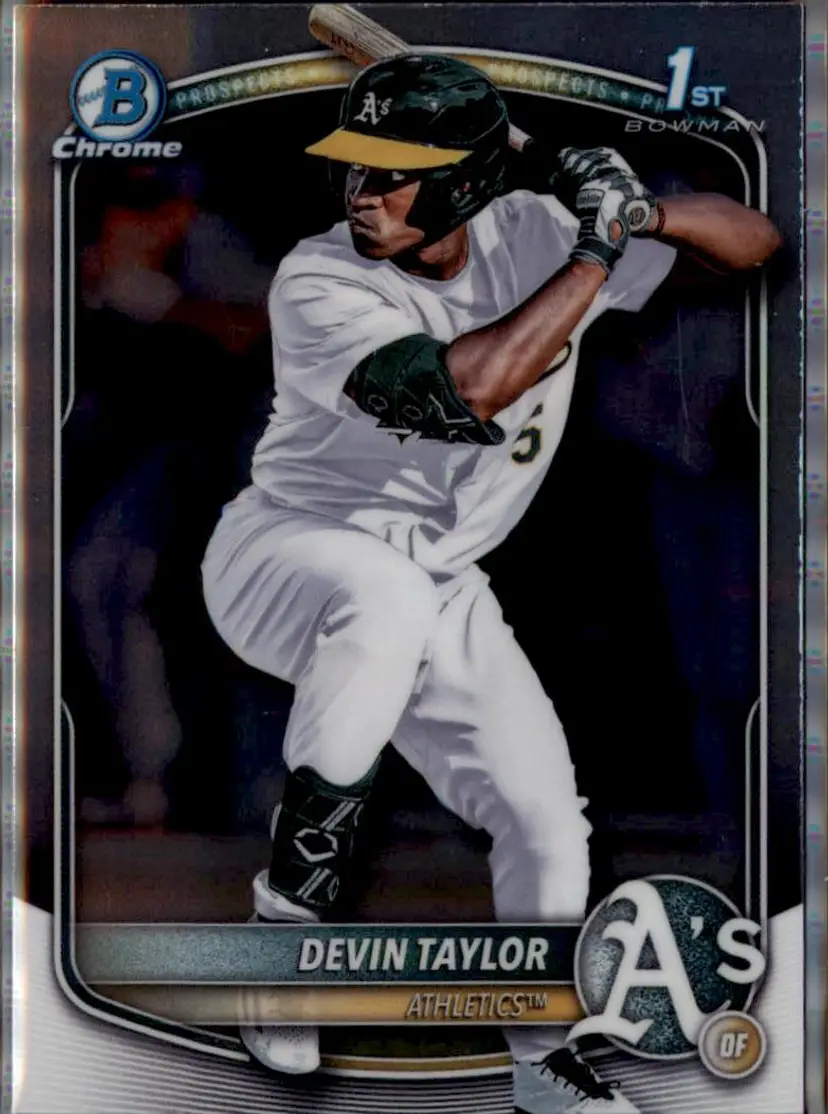 2025 Bowman Draft #BDC-135 Devin Taylor Chrome - (138) - Athletics