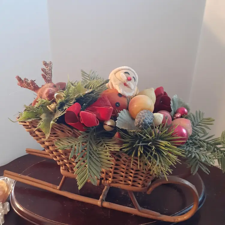 Santa Sleigh Assemblage