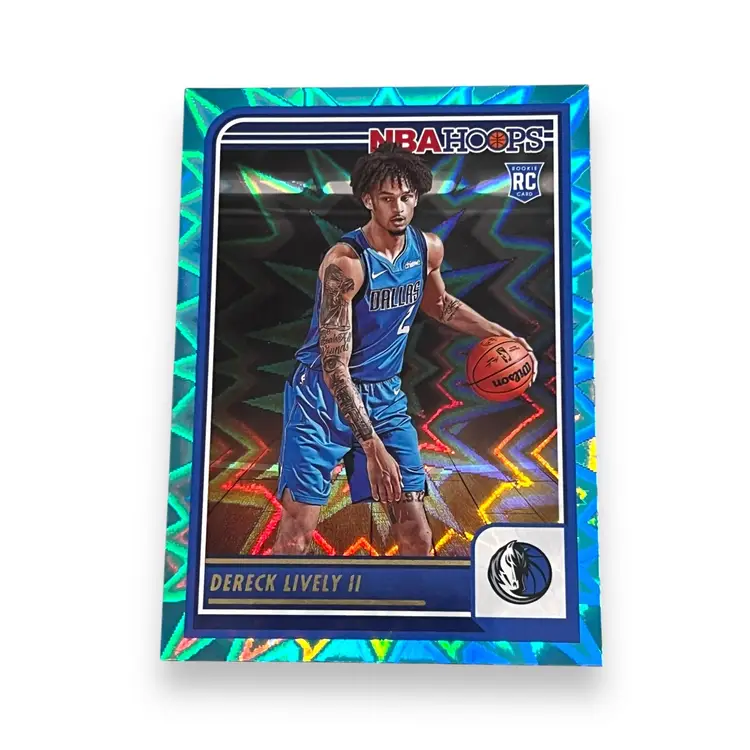 2023-24 NBA Hoops Dereck Lively II RC Teal Explosion Dallas Mavericks