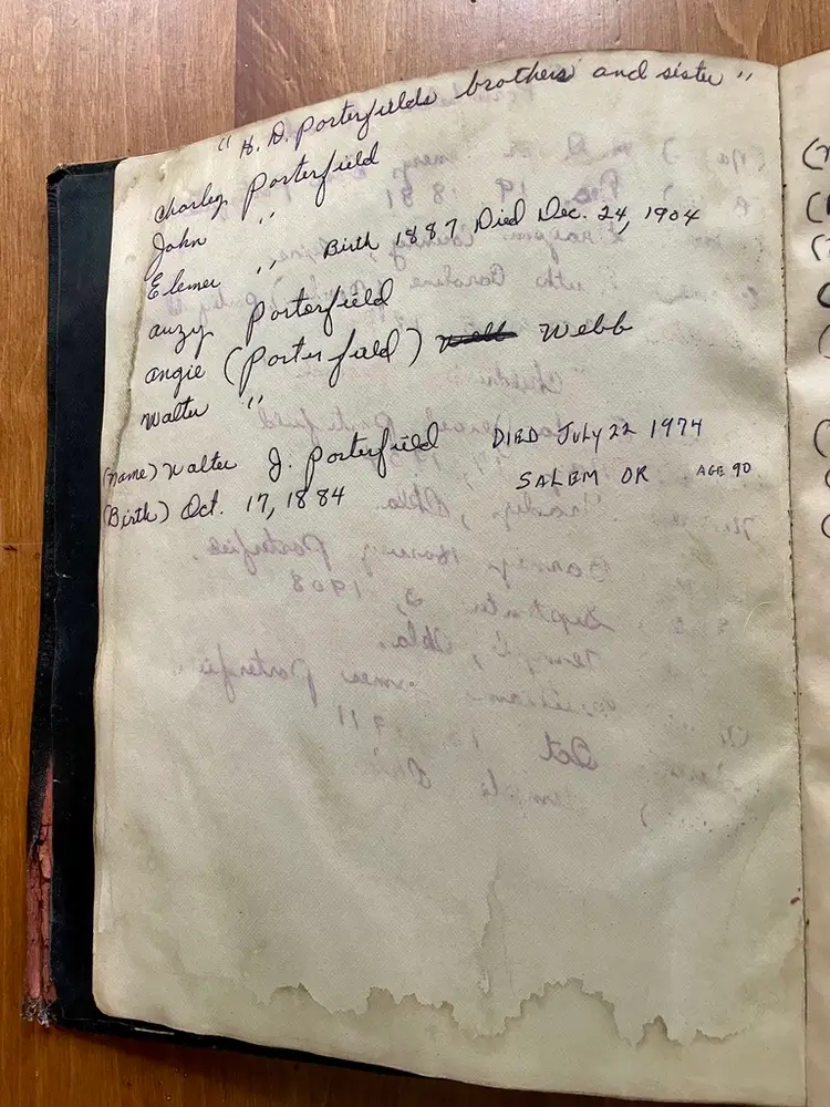 Ephemera Family History Found in Vintage Blue Ribbon New Standard Reference Bible