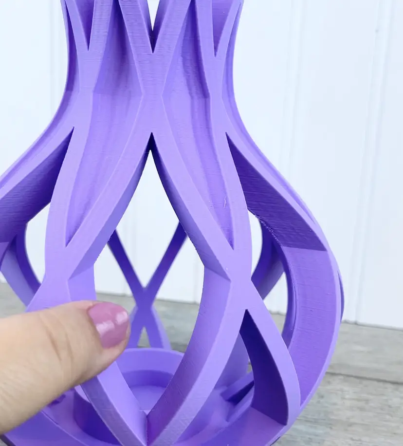Unique Modern Flower Vase, The Oukan Vase, 3D Printed, Faux Dried Flowers, Bookshelf Table Decor, Plant Lovers, Multiple Colors