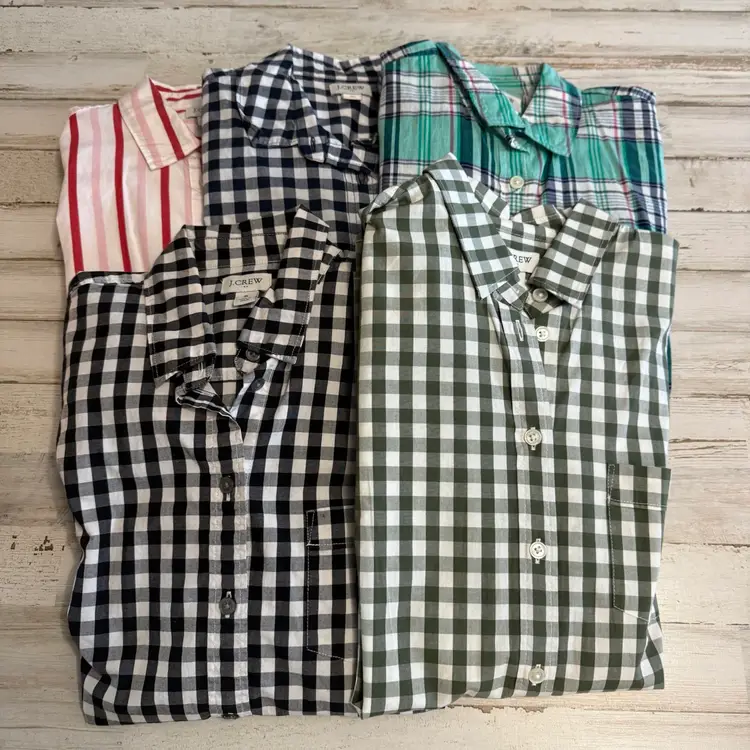Lot of 5 J.Crew Factory Button-Down Shirts – Size Smalls